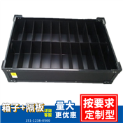 供應普通防靜電塑膠PP中空闆 瓦楞闆 包裝箱盒子 物料箱盒子 周轉箱盒子圖片生産廠家